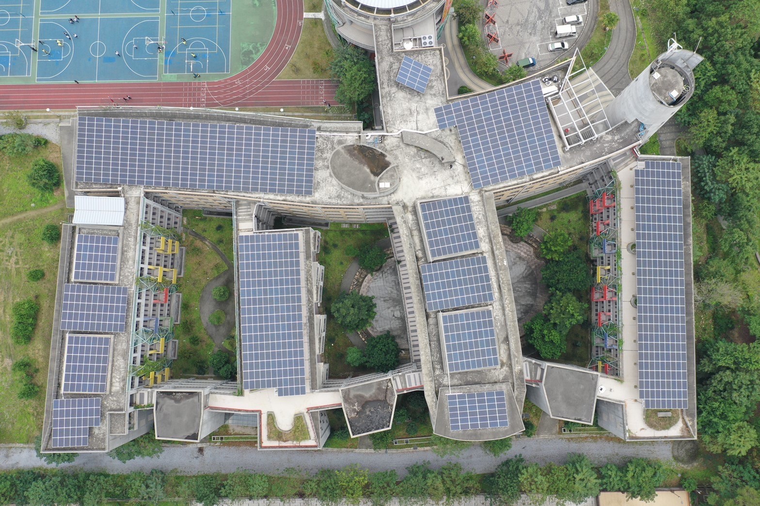 淨零碳建物空拍圖